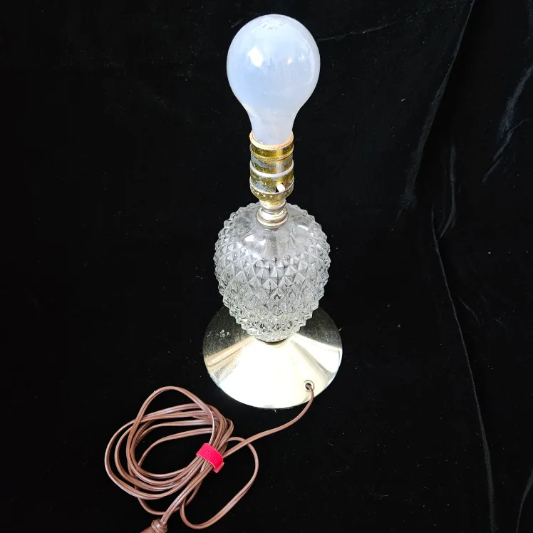 Vintage Glass Table Lamp thumbnail