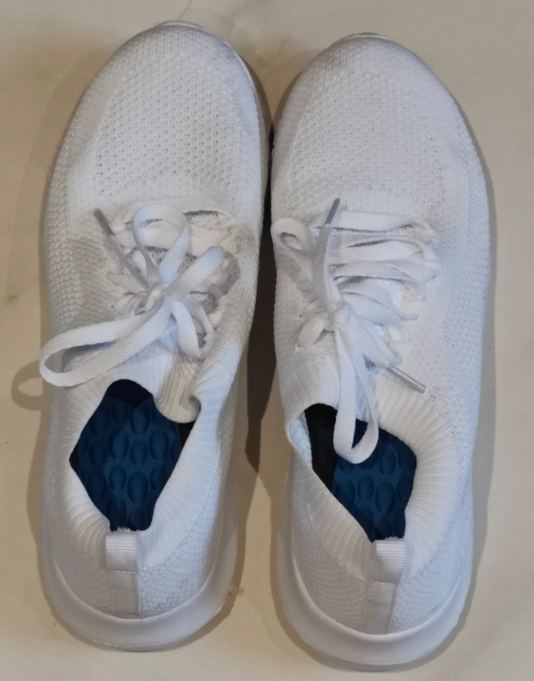 White Running Shoes Size 9