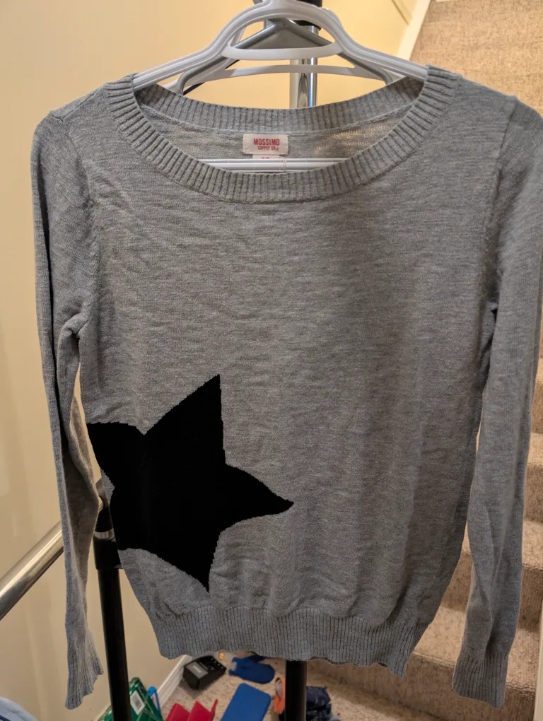 Mossimo Grey star Sweater thumbnail