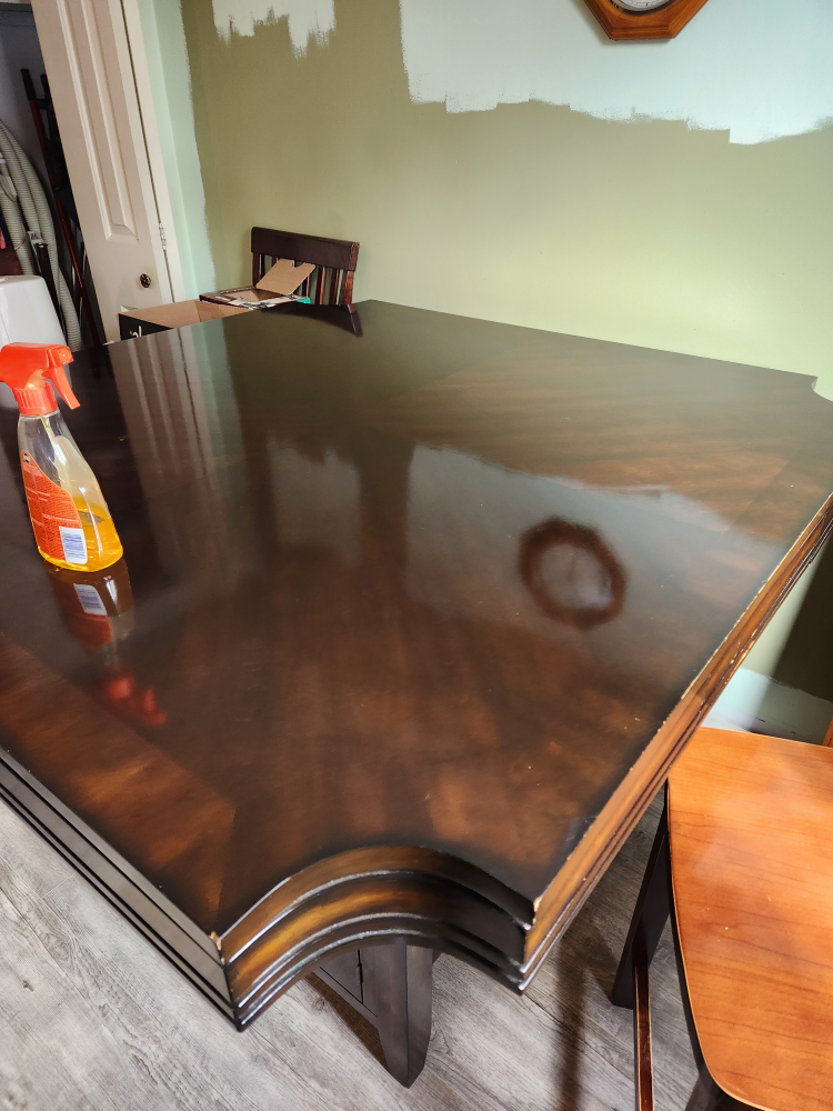 Used, good condition,  Bar Table with storage and 4 Chairs