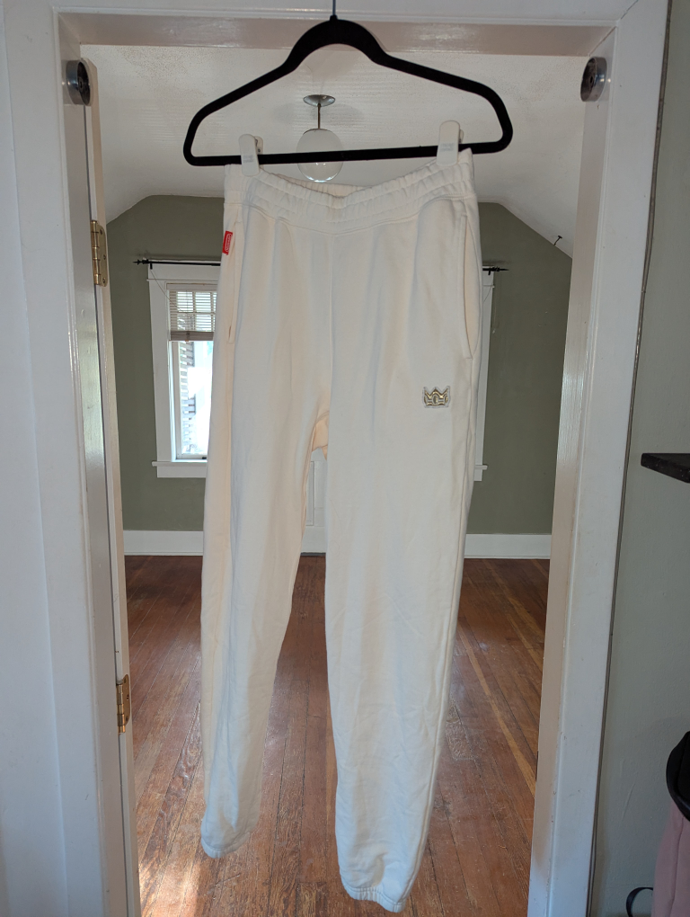 Peach Collection Crown Vanilla Jogger Pants