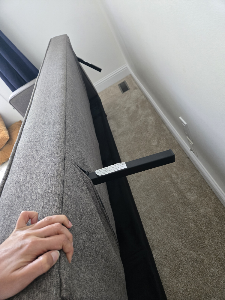 Grey Convertible Futon Sofa Bed - photo 2
