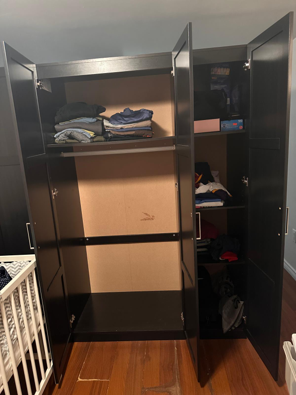 2 Black Wardrobe Closet - photo 3