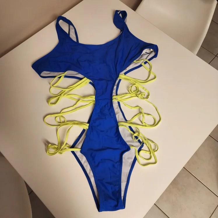 Blue Cut-Out Swimsuit image indicator(2)
