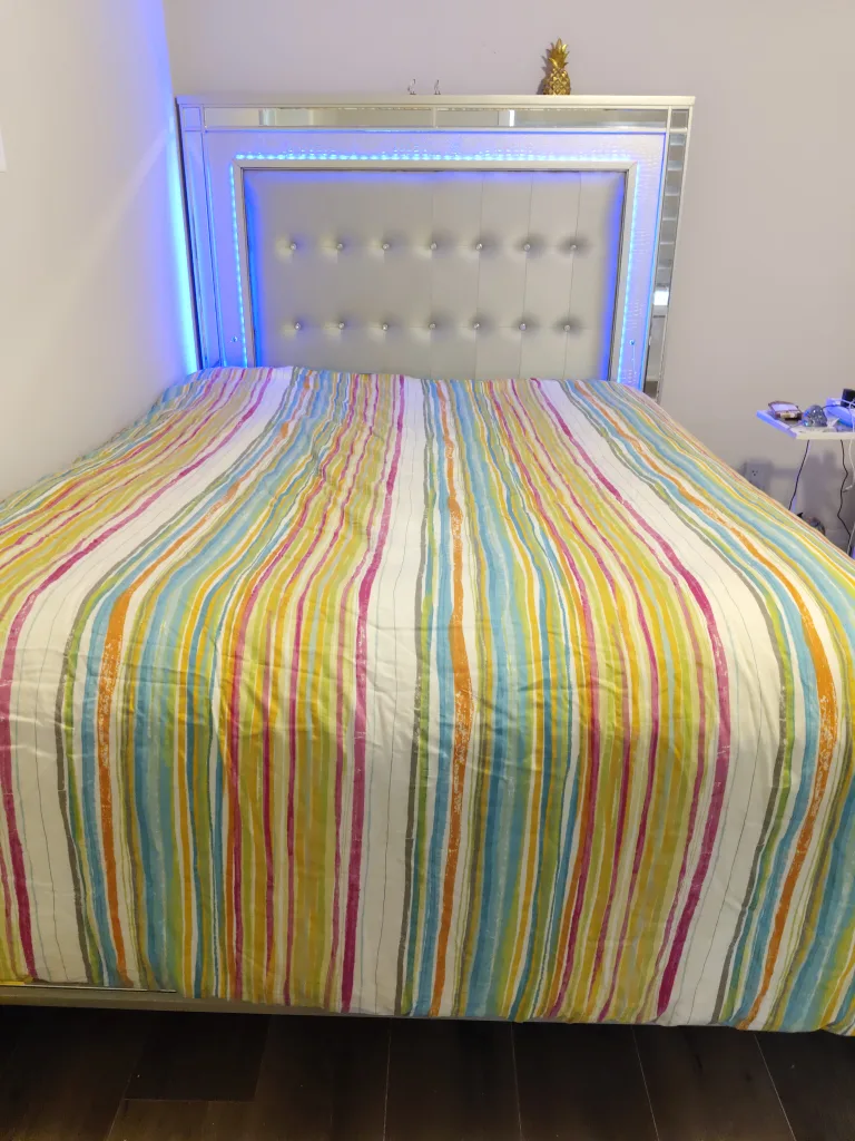 Queen Size Bed Frame with LED Lighting thumbnail