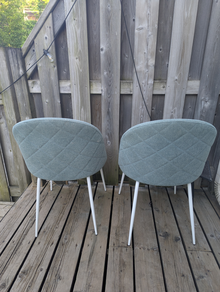 Pair of Teal Accent Chairs - photo 3