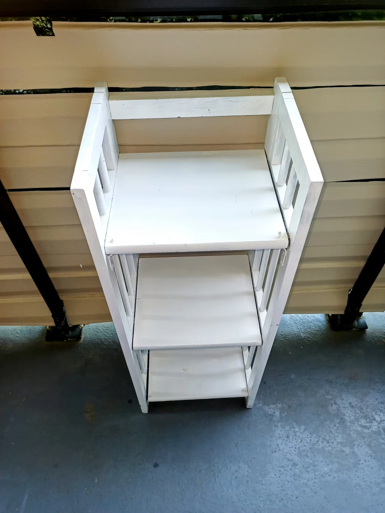 3-Shelf Folding Bookcase Walnut wood 💚 - photo 2