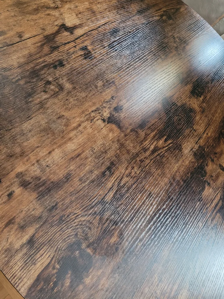 Rustic Wood and Metal Round Coffee Table image indicator(5)