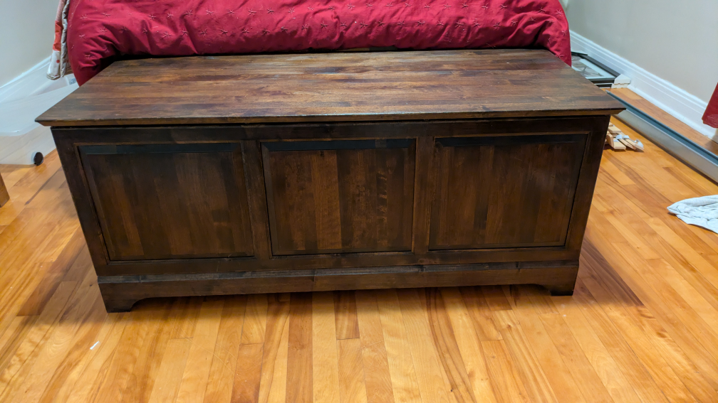 Dark Wood Storage Chest