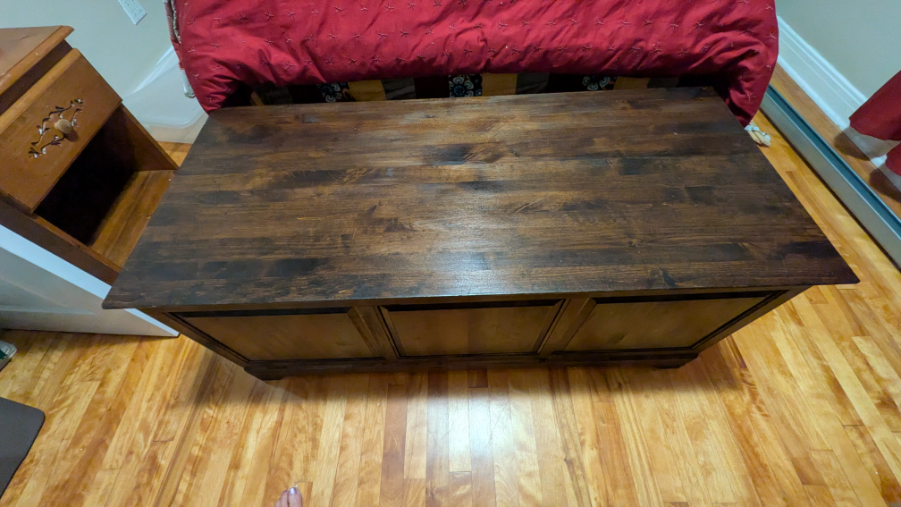 Dark Wood Storage Chest - photo 2