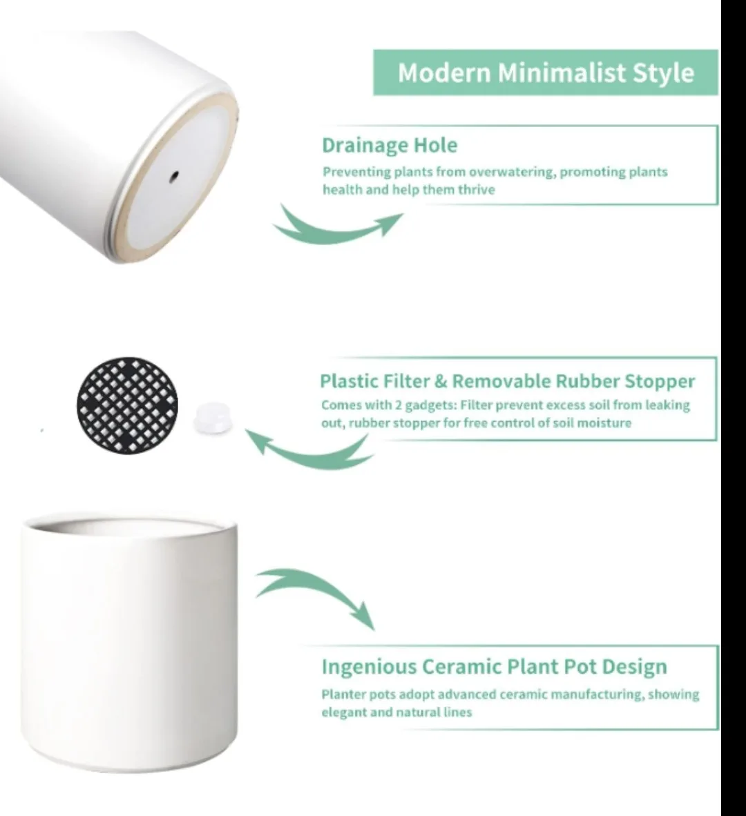 New plant ceramic pot image indicator(4)