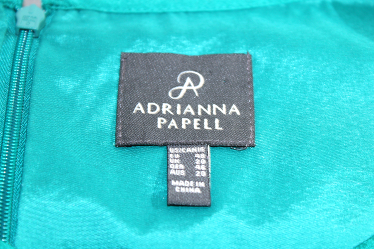 Adrianna Papell Teal Lace Dress - Size 16 - photo 5