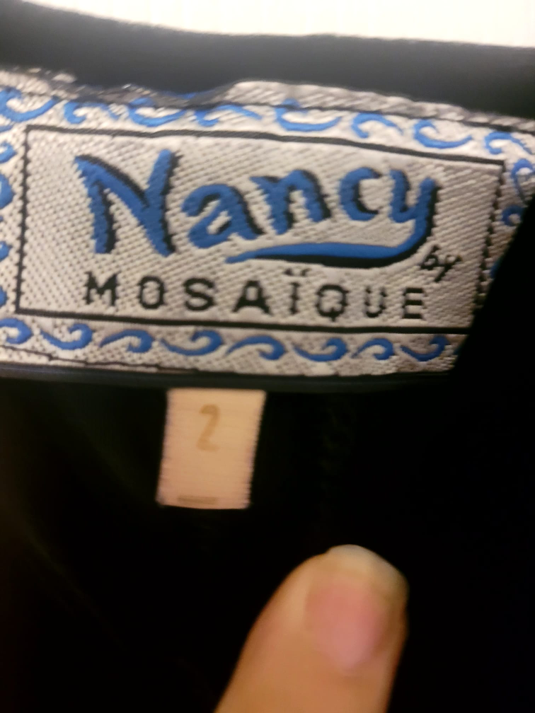 Nancy Mosaïque Black Velvet Gown - photo 4