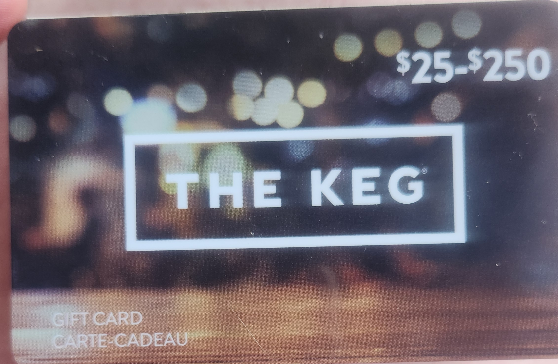 The KEG steakhouse $150 Giftcard