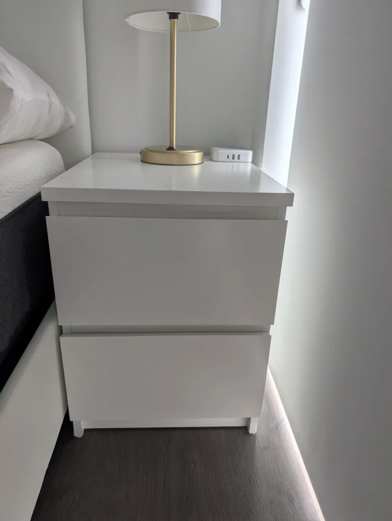 Two Units MALM Nightstand, 2 drawers image indicator(4)