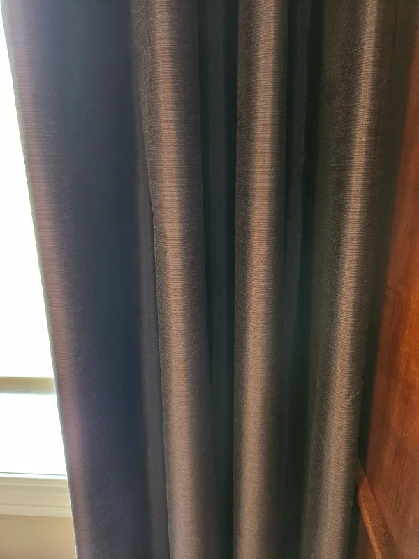 Brown Grommet Top Curtains