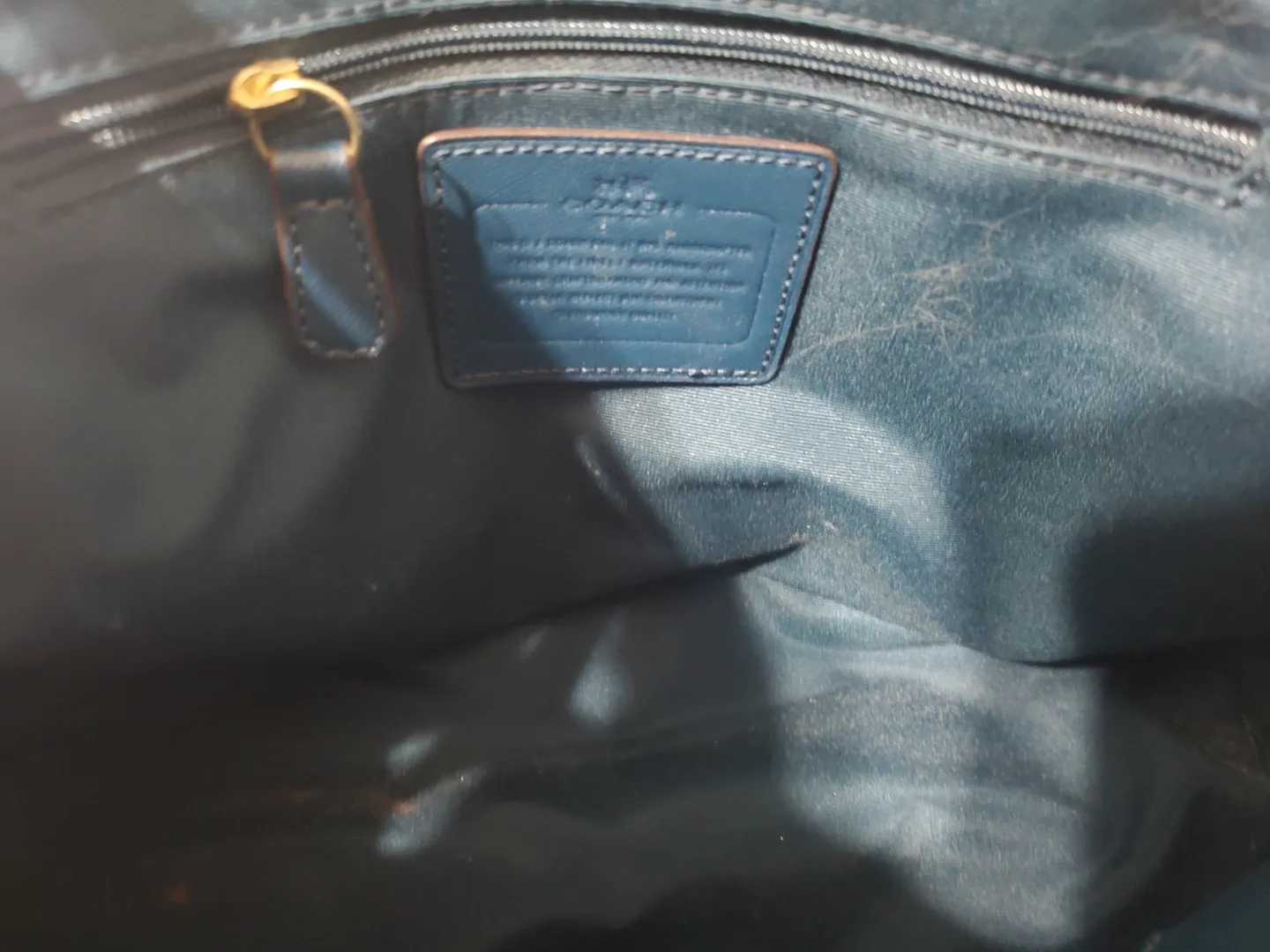 Coach Blue Handbag image indicator(3)