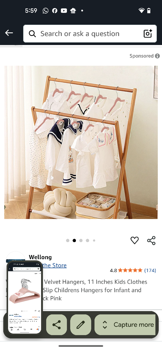Pink Baby Velvet Hangers - photo 2