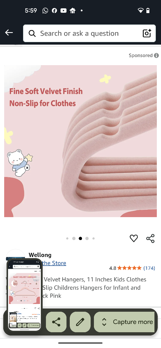 Pink Baby Velvet Hangers - photo 4