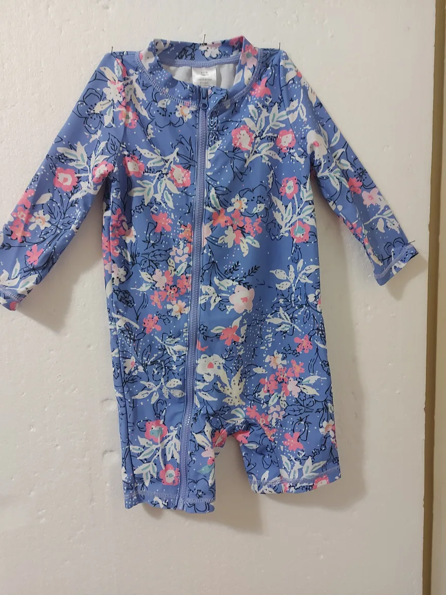 Floral Baby Swimsuit - Size 6-12M Boys thumbnail