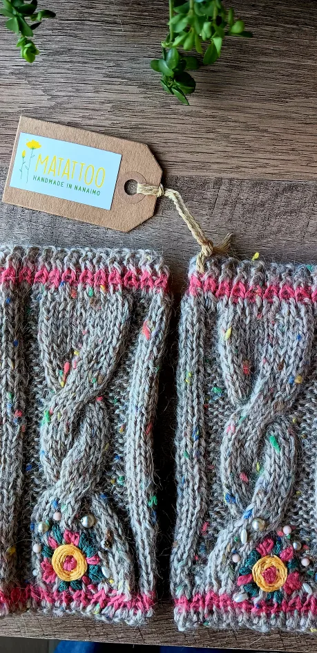 Handmade Knitted Hand Warmers thumbnail