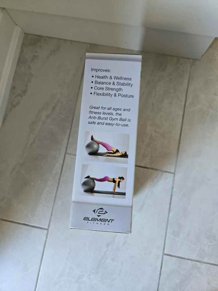 Element Fitness Anti-Burst Gym Ball New in box image indicator(2)