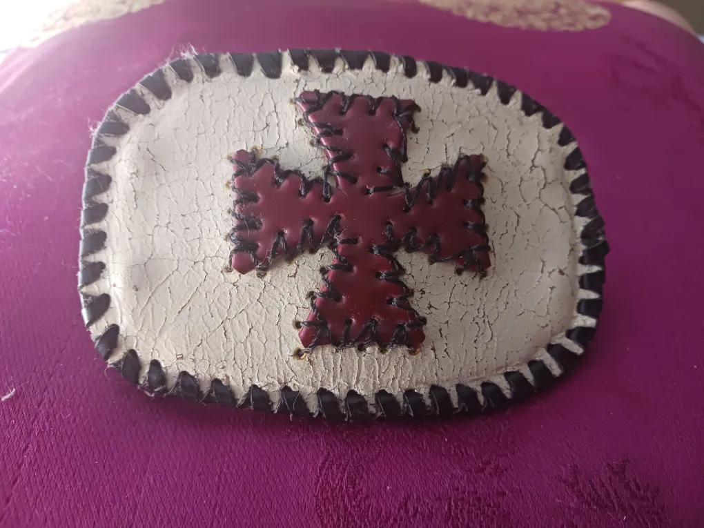 Unique Leather Cross Belt Buckle thumbnail