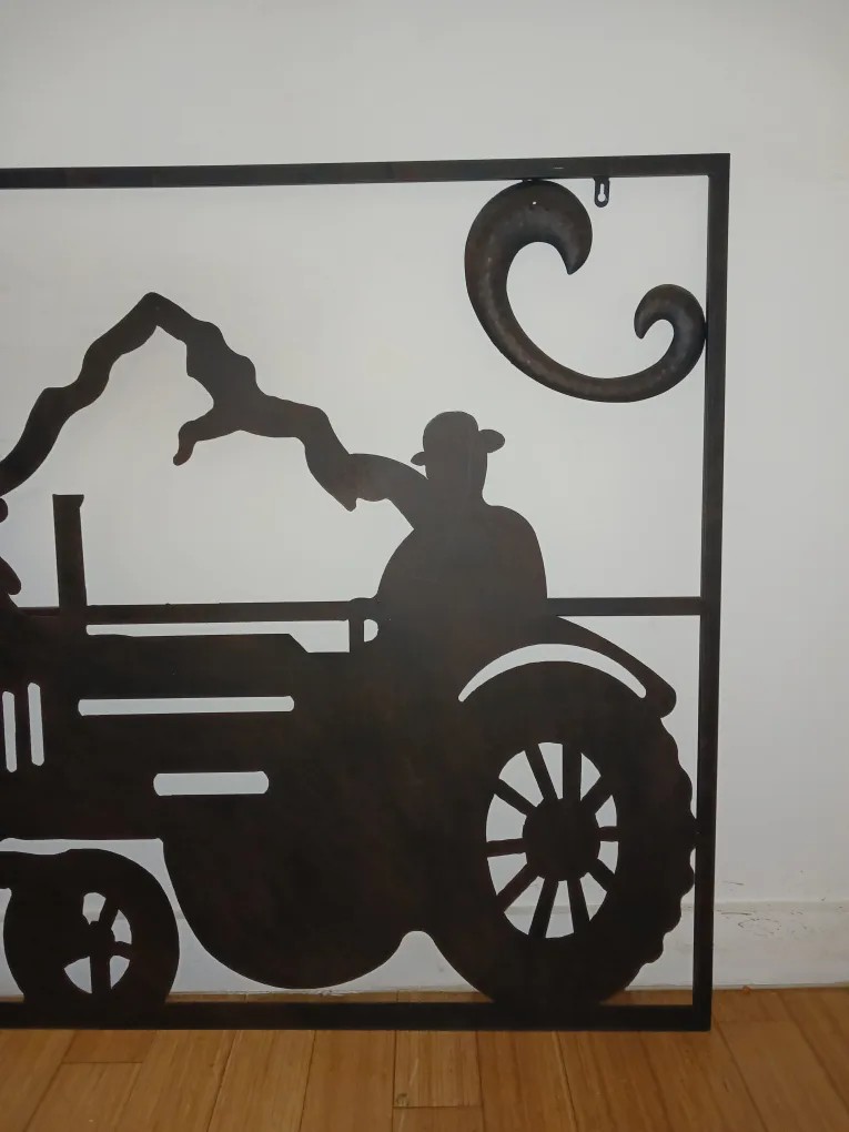 Large Metal Farm Wall Art Rare Piece image indicator(4)