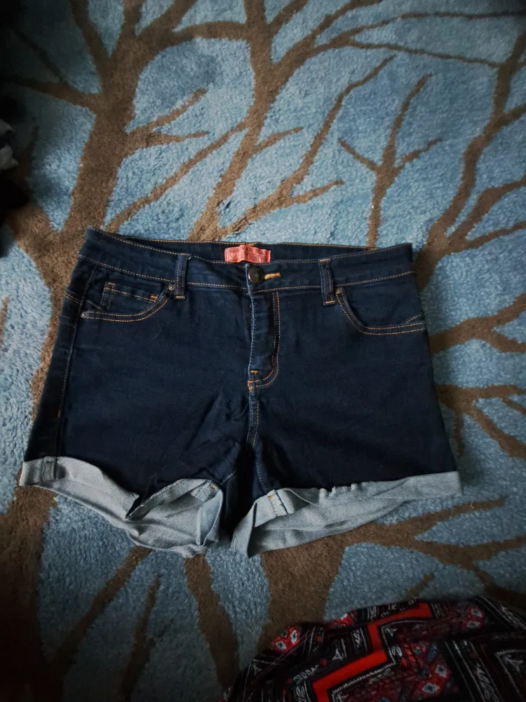 Wax Jean Denim Shorts - Size L thumbnail