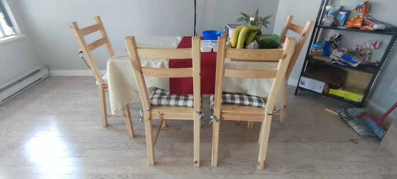 IKEA Dining Table with Four Chairs - photo 2