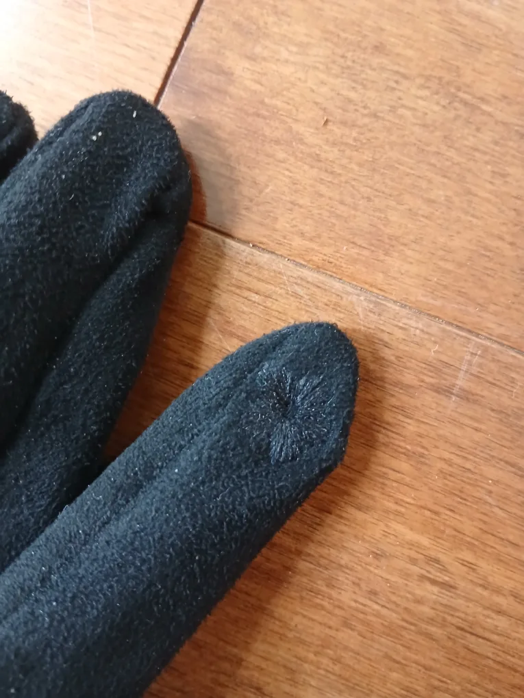 Black Faux Fur Gloves- New with tags image indicator(5)