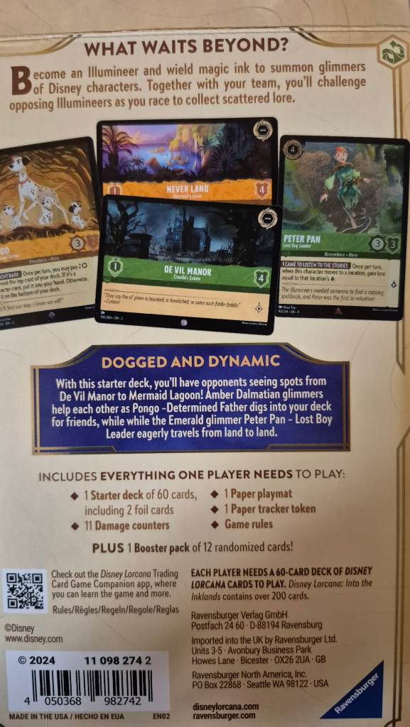 Disney Lorcana Trading Card Game Starter Deck - photo 2
