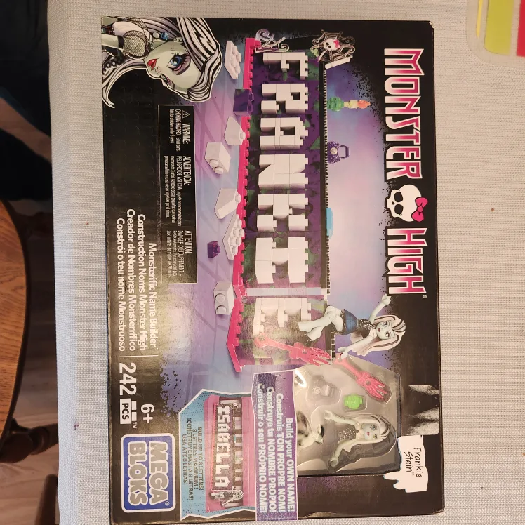 Monster High Frankie Stein Mega Bloks Name builder set thumbnail