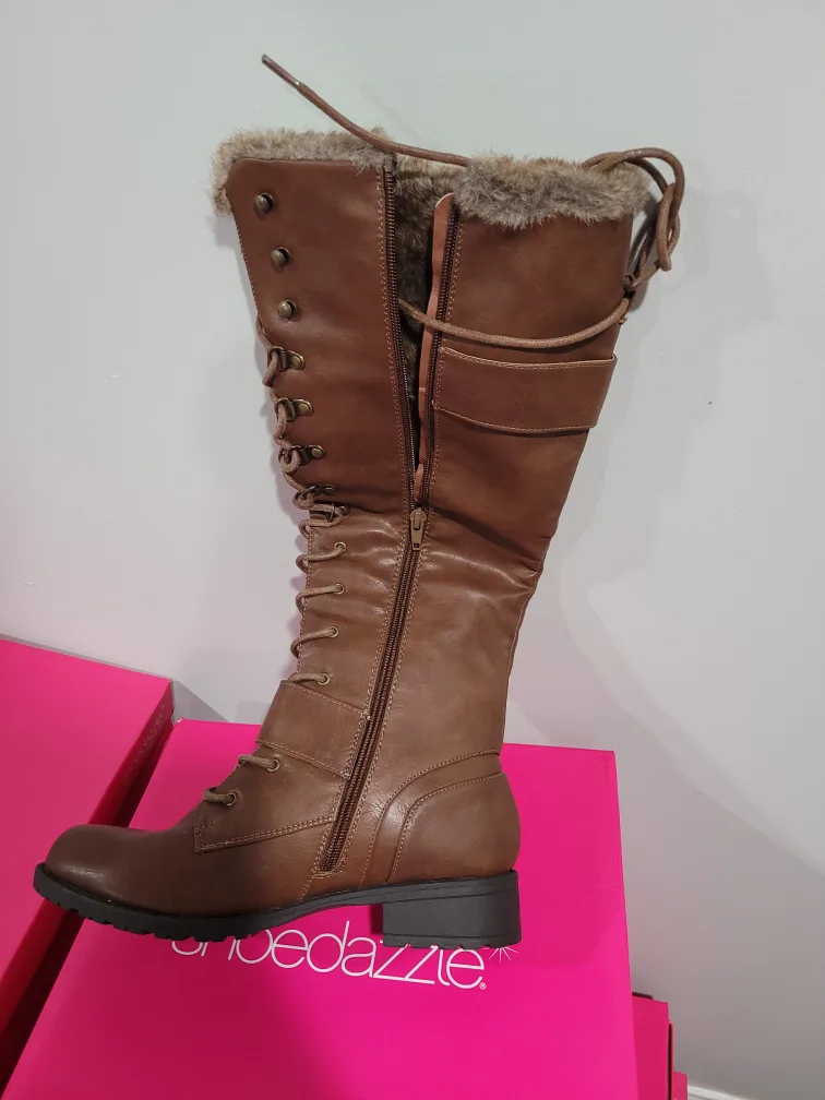 ShoeDazzle Katrina Black Boots - Size 9 thumbnail