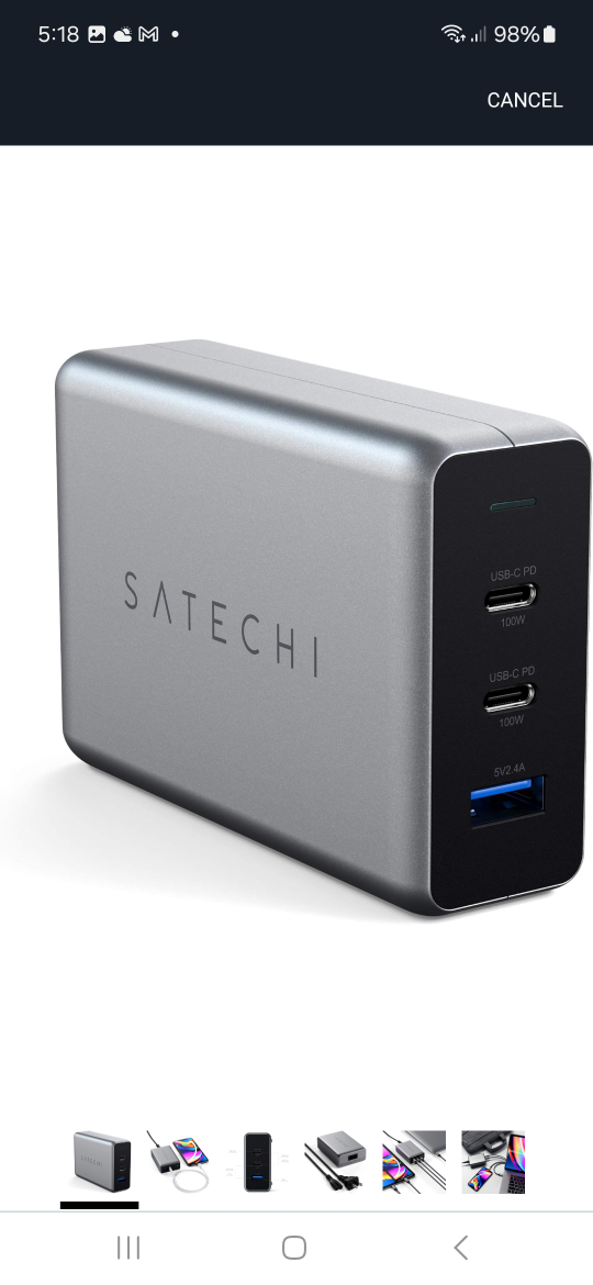 Satechi USB-C PD 100W Charger