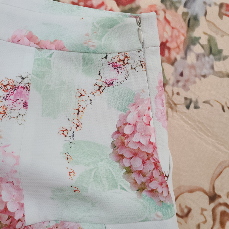 Floral Print Ruffle Hem Shorts - photo 4