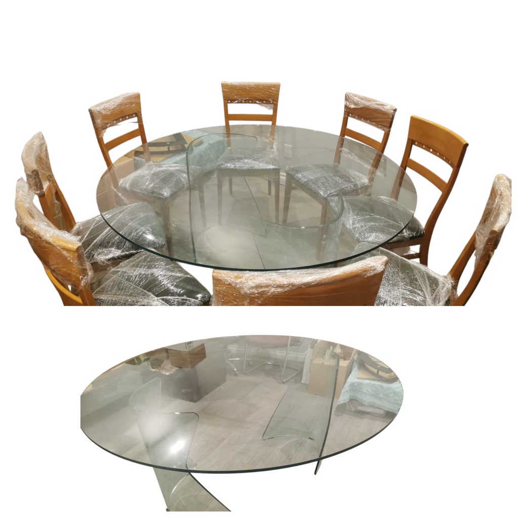 Glass Top Dining Set