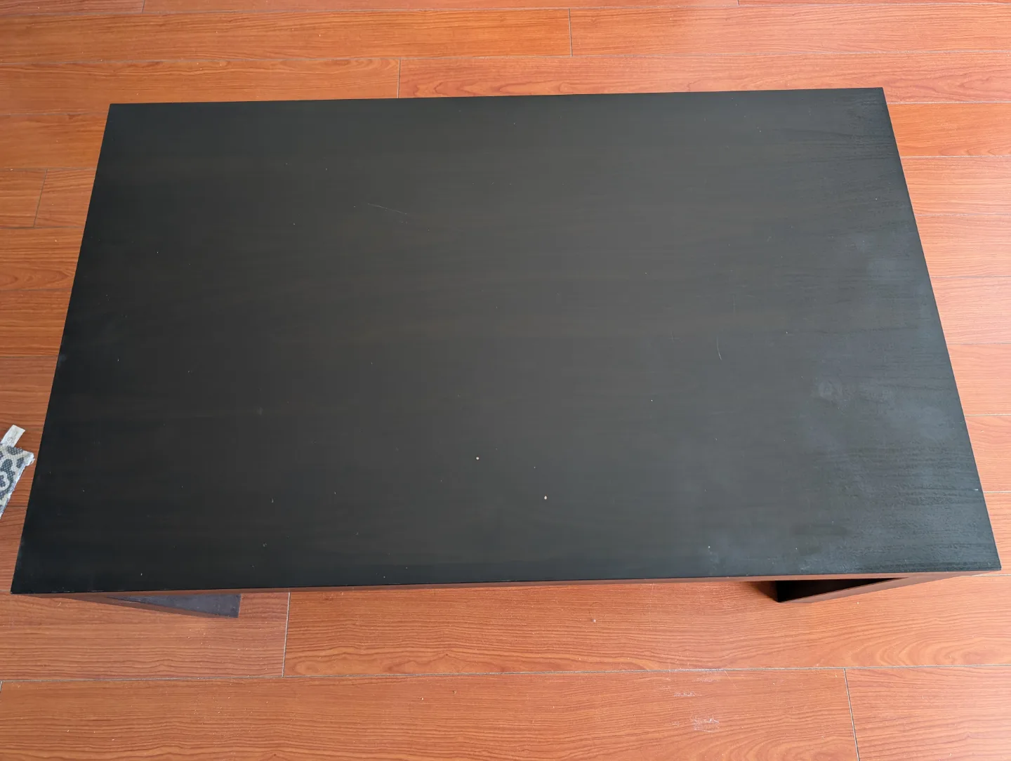 Black Coffee Table with Shelf thumbnail