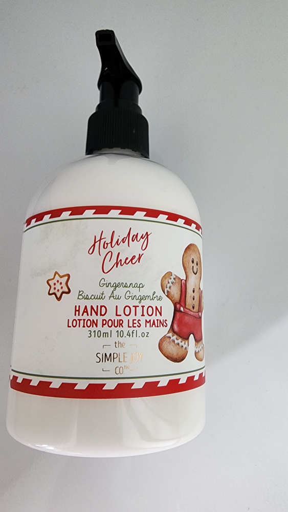 New The Simple Joy Co. Holiday Cheer Ginger Snap Hand Lotion