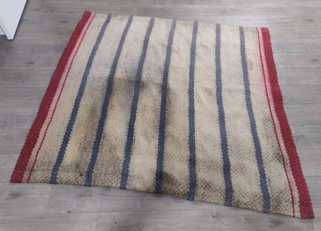 Striped outdoor Rug - 180 x 180 cm
