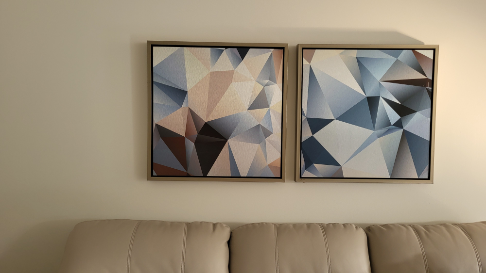 Framed Geometric Art Set - photo 3