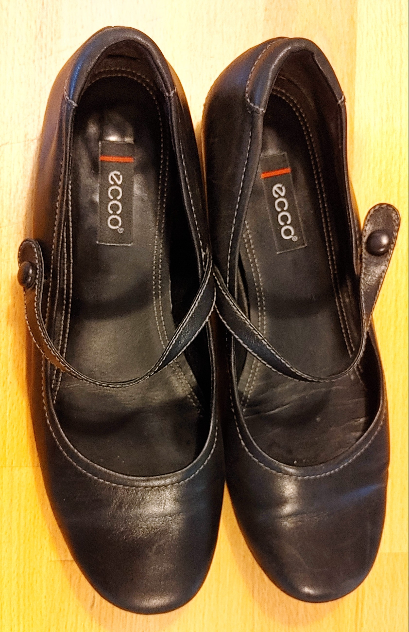 ECCO Black Mary Jane Flats - photo 5