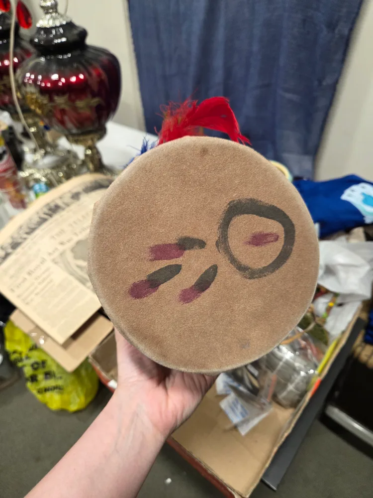 Handmade Drum with Feathers image indicator(5)