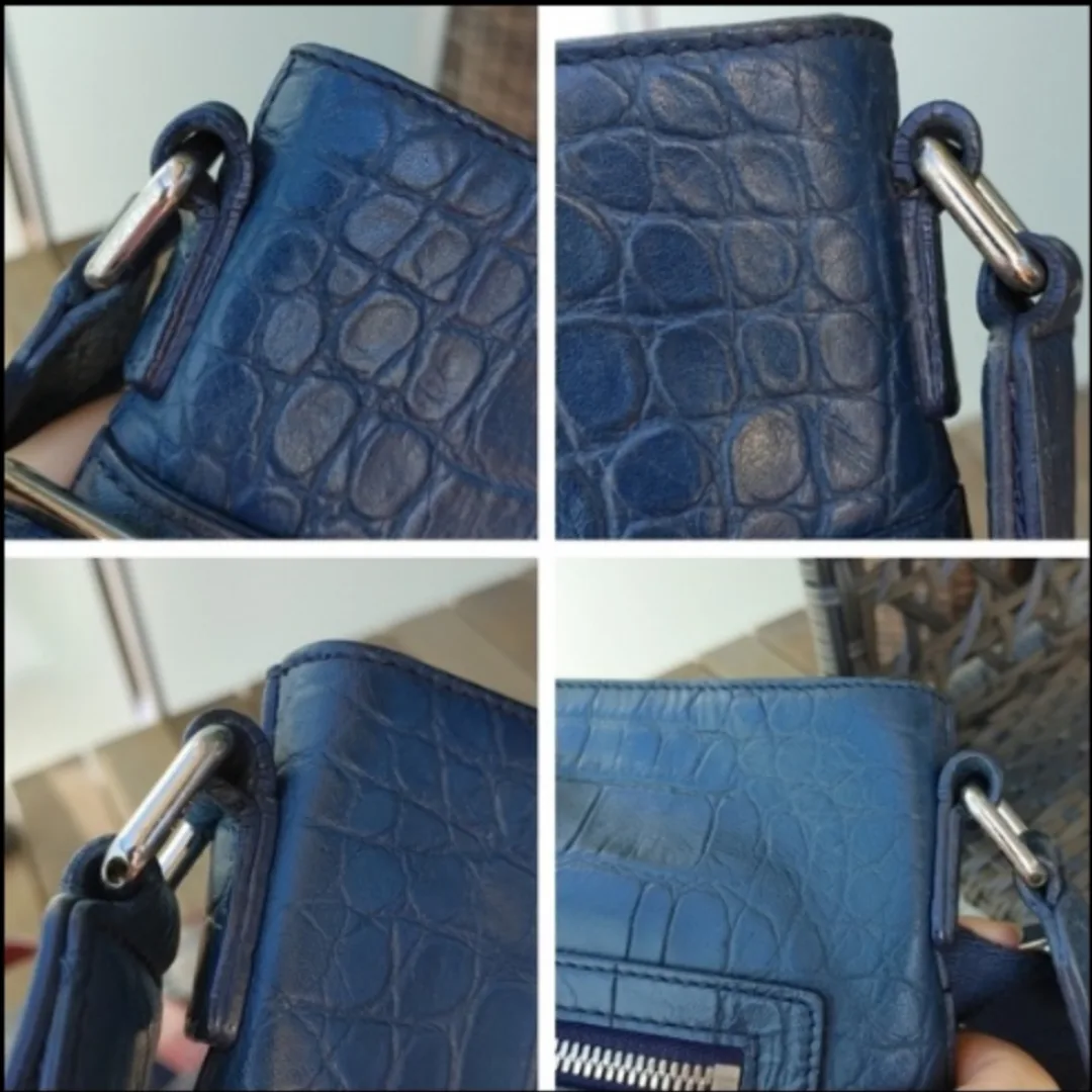 Vintage MCM Blue Crossbody Bag image indicator(9)