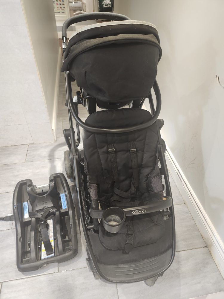 Graco stroller with car seat - Black - photo 5