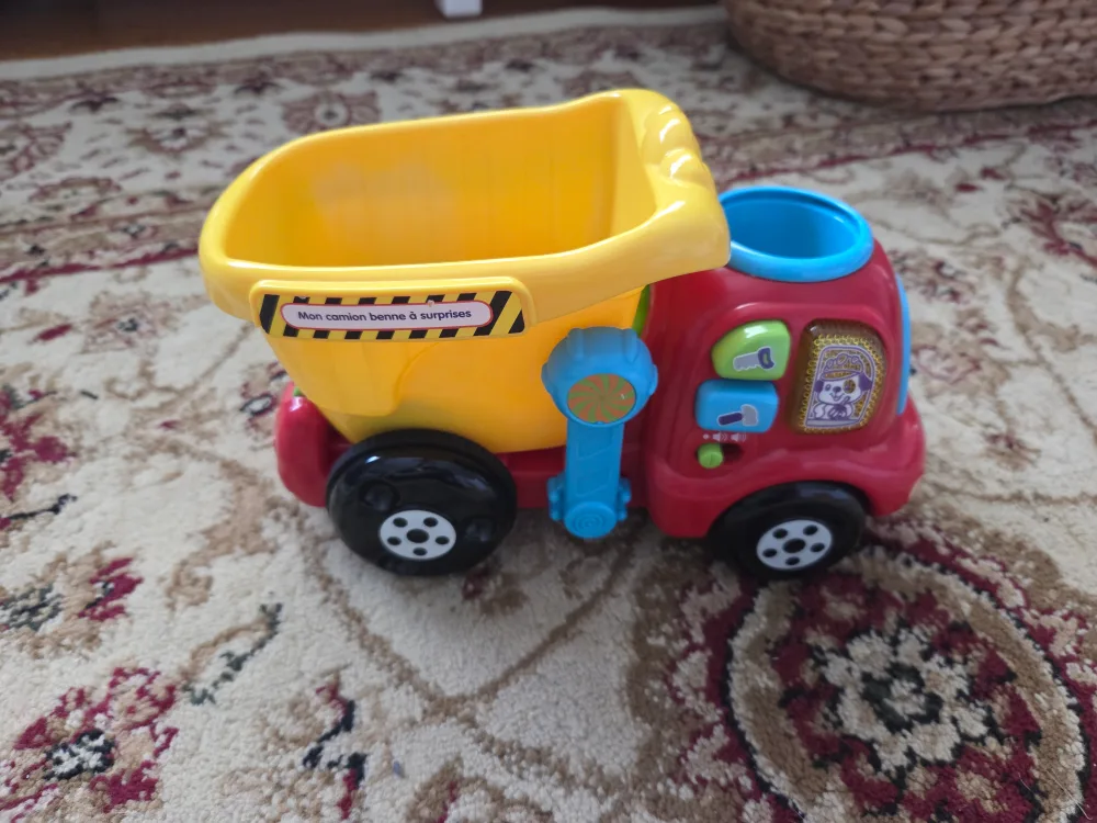 French VTech Drop and Go Dump Truck Toy thumbnail