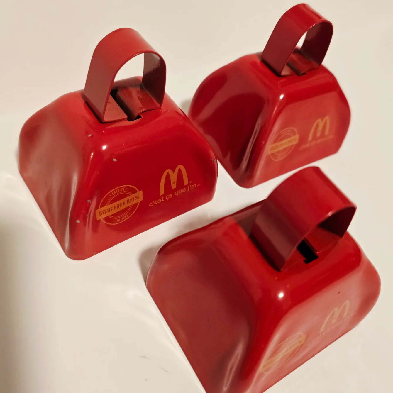 Lot of 3 McDonald’s Cowbell image indicator(5)