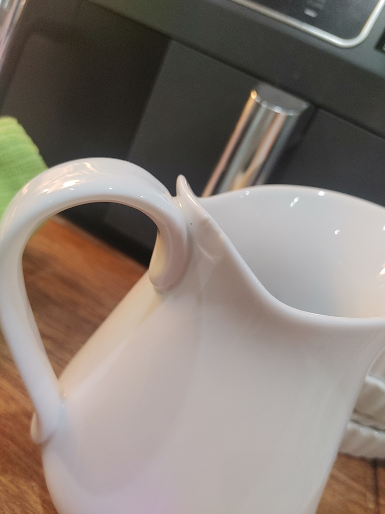White Ceramic Pitcher - photo 3