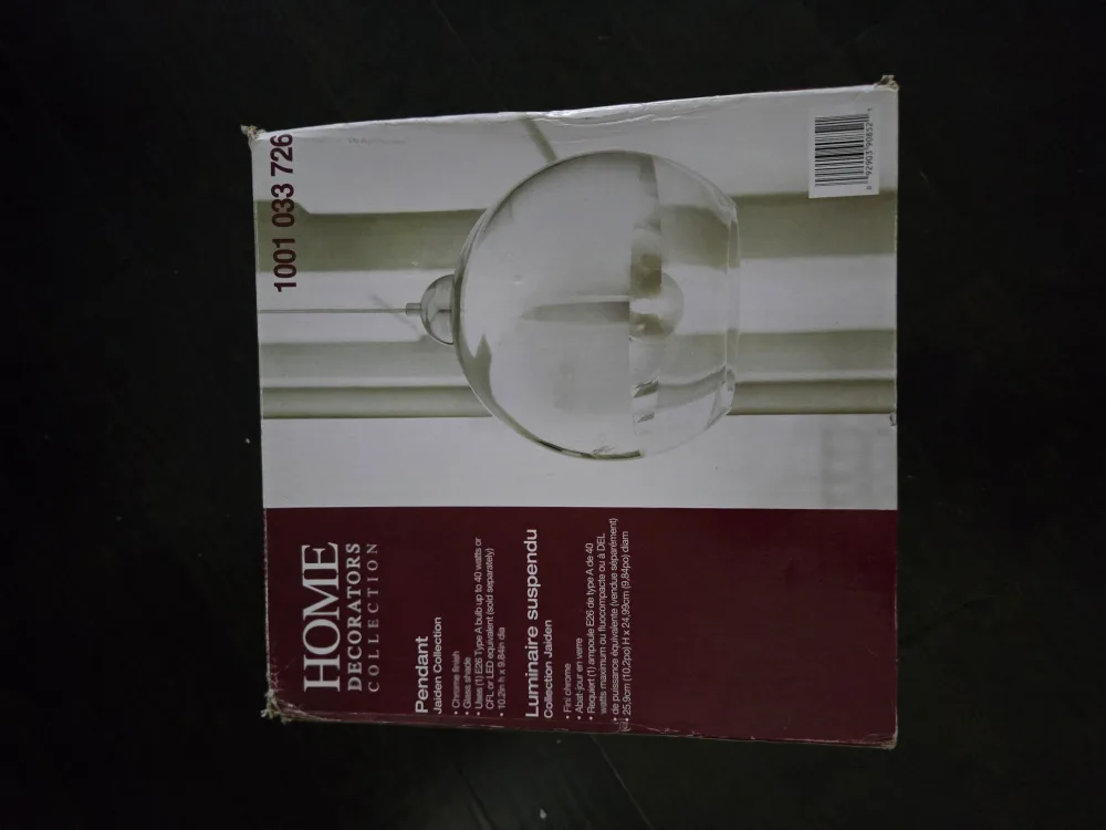 Home Decorators Collection Pendant Light Fixture thumbnail