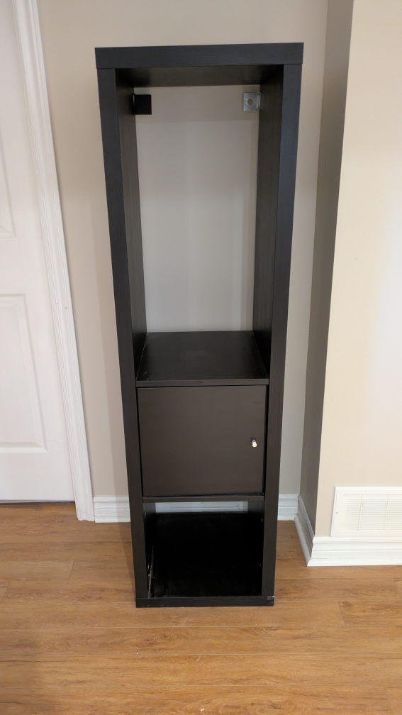 Black Tall Storage Cabinet